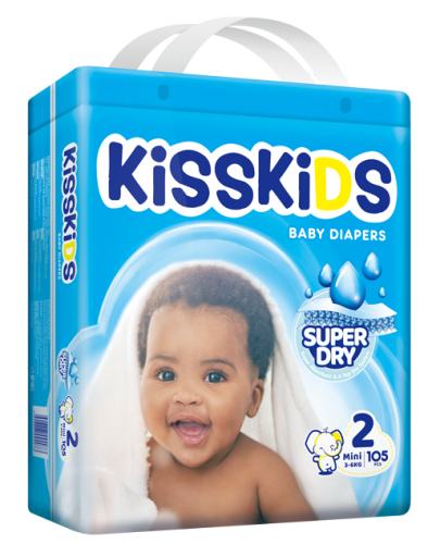 KISSKIDS SUPER DRY BABY DIAPERS JUMBO (S105)